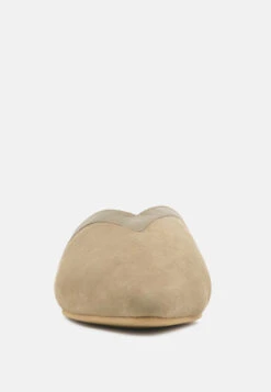 ORLA Taupe Classic Suede Walking Mules -Rag & Co Shop ORLATaupeClassicSuedeWalkingMules RCSH1817 Taupe 3