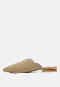 ORLA Taupe Classic Suede Walking Mules -Rag & Co Shop ORLATaupeClassicSuedeWalkingMules RCSH1817 Taupe 4
