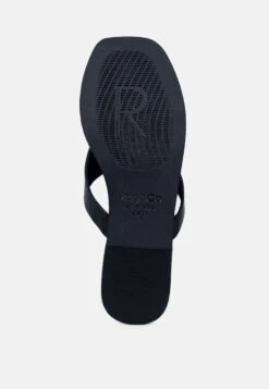 OROFERR Black Soft Leather Luxury Thong Flats -Rag & Co Shop OROFERBlackSoftLeatherLuxuryThongFlats RCSH2954 Black 10