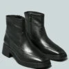 OXMAN Classic Black Ankle Boot