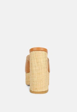 SHURI Open Toe High Block Heel Sandals In Tan 13 SHURI Open Toe High Block Heel Sandals In Tan -Rag & Co Shop OpenToeHighBlockHeelSandals RCSH4213 tan 2