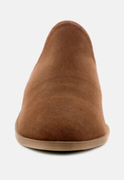 PALMA Tan Stacked Heel Mules 10 PALMA Tan Stacked Heel Mules -Rag & Co Shop PALMATanStackedHeelMules RCSH1867 Tan 4