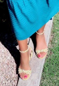 CANDANCE Mustard Block Heel Sandal -Rag & Co Shop RCSH2024 Mustard