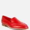 RICHELLI Metallic Sling Detail Loafers In Red -Rag & Co Shop RCSH4053Red 2