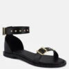 ROSEMARY Buckle Straps Black Flat Sandals 1 ROSEMARY Buckle Straps Black Flat Sandals -Rag & Co Shop ROSEMARYBuckleStrapsBlackFlatSandals RCSH4094 BLACK 6 cf706cb9 5495 4b9a 8ad1 6041fbb170ba