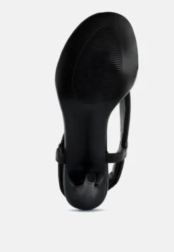 SINGLES Black Stiletto Heel Thong Sandals 15 SINGLES Black Stiletto Heel Thong Sandals -Rag & Co Shop SINGLESBlackHighHeeledThongSandals RCSH3037 black 3