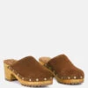 TULLEY Suede Clogs Mules In Tan -Rag & Co Shop TULLEYSuedeClogMulesinTan RCSH2781 Tan 6
