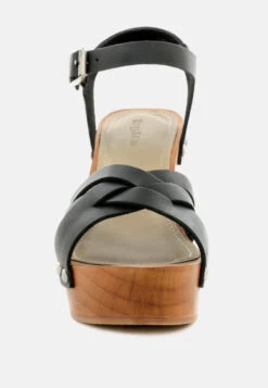 VELMA Black Ankle Strap Sandal 12 VELMA Black Ankle Strap Sandal -Rag & Co Shop VELMABlackAnkleStrapSandal RCSH1858 Black 4