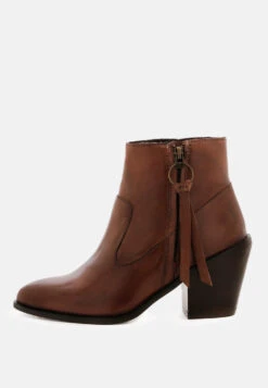 VIVIANA Brown Ankle Boots With Zipper -Rag & Co Shop VIVIANABrownAnkleBootswithZipper RCSH1960 Brown 1 9f2960b5 39ca 43ce 9d6e 7ff2bcf674ee