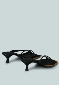 WINSLET Heeled Thong Sandal In Black -Rag & Co Shop WINSLETHeeledThongSandalinBlack RCSH2380Black 4