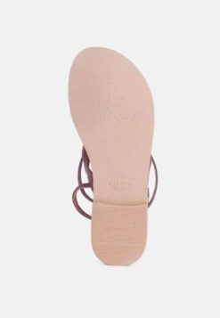 WRAP-UP Tie Around Tan Flat Sandals -Rag & Co Shop WRAPUPTiearoundTanFlatSandals RCSH2861 Tan 8