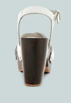 VELMA White Ankle Strap Sandal -Rag & Co Shop WhiteCriss CrossAnkleStrap RCSH1858Sandal 5