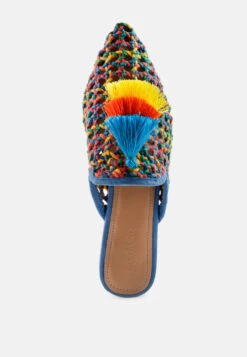 ZOOEY Colorful Woven Flat Mules -Rag & Co Shop ZOOEYColorfulWovenFlatMules RCSH 09 Multi 2