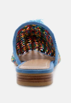 ZOOEY Colorful Woven Flat Mules -Rag & Co Shop ZOOEYColorfulWovenFlatMules RCSH 09 Multi 9