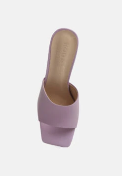 Audriana Lilac Textured Block Heel Sandals -Rag & Co Shop audrianatexturedblockheelsandals RCSH4170 lilac 5