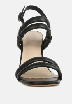 Avianna Black Slim Block Heel Sandal -Rag & Co Shop aviannaslimblockheelsandal RCSH4189 black 2