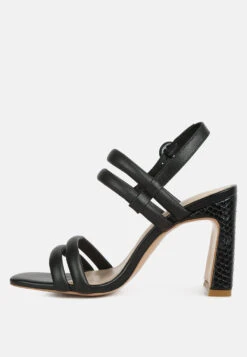 Avianna Black Slim Block Heel Sandal -Rag & Co Shop aviannaslimblockheelsandal RCSH4189 black 3