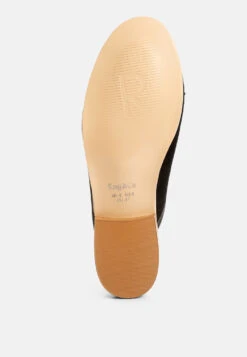 EDMANDA Tassle Detail Leather Mules In Black -Rag & Co Shop edmandatassledetailleathermules RCSH4128 black 10