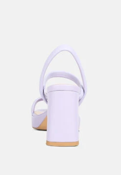 JOSLYN Slingback Block Heel Sandals In Lilac -Rag & Co Shop joslynSlingbackBlockHeelSandals RCSH4245 lilac 4