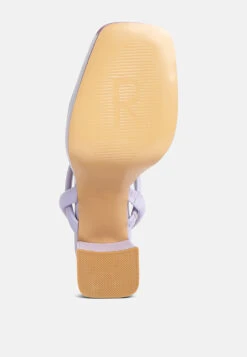 JOSLYN Slingback Block Heel Sandals In Lilac -Rag & Co Shop joslynSlingbackBlockHeelSandals RCSH4245 lilac 5