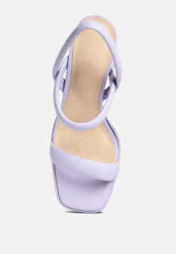 JOSLYN Slingback Block Heel Sandals In Lilac -Rag & Co Shop joslynSlingbackBlockHeelSandals RCSH4245 lilac 6