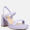 JOSLYN Slingback Block Heel Sandals In Lilac -Rag & Co Shop joslynSlingbackBlockHeelSandals RCSH4245 lilac 7