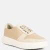KJAER Dual Tone Leather Sneakers In Beige 1 KJAER Dual Tone Leather Sneakers In Beige -Rag & Co Shop kjaerdualtoneleathersneakers RCSH4204 Off White 3
