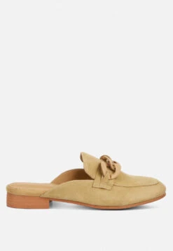 Rag & Co Shop -Rag & Co Shop kriziachunkychainsuedesliponloafersRCSH4107sand 4