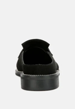 LENA Black Genuine Suede Mules 13 LENA Black Genuine Suede Mules -Rag & Co Shop lenasuedewalkingmules RCSH2225 Black 6