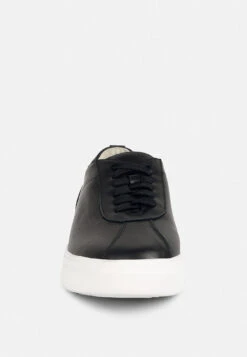 MAGULL Solid Lace Up Leather Sneakers In Black -Rag & Co Shop magullsolidlaceupleathersneakers RCSH4206 black 5