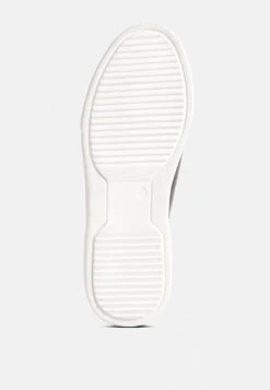 MAGULL Solid Lace Up Leather Sneakers In Black -Rag & Co Shop magullsolidlaceupleathersneakers RCSH4206 black 9