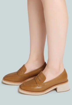 MOORE Lead Lady Loafers In Tan -Rag & Co Shop mooreleadladyloafers RCSH2376 tan