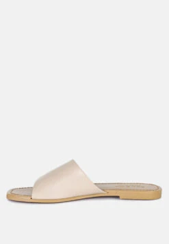 TATAMI Latte Leather Classic Slide Flats 12 TATAMI Latte Leather Classic Slide Flats -Rag & Co Shop tatamileatherclassicslideflats RCSH2953 latte 4
