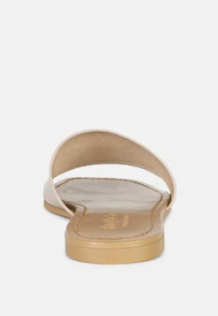 TATAMI Latte Leather Classic Slide Flats 13 TATAMI Latte Leather Classic Slide Flats -Rag & Co Shop tatamileatherclassicslideflats RCSH2953 latte 6