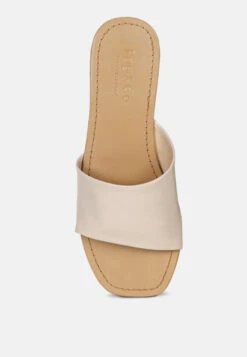 TATAMI Latte Leather Classic Slide Flats 14 TATAMI Latte Leather Classic Slide Flats -Rag & Co Shop tatamileatherclassicslideflats RCSH2953 latte 9